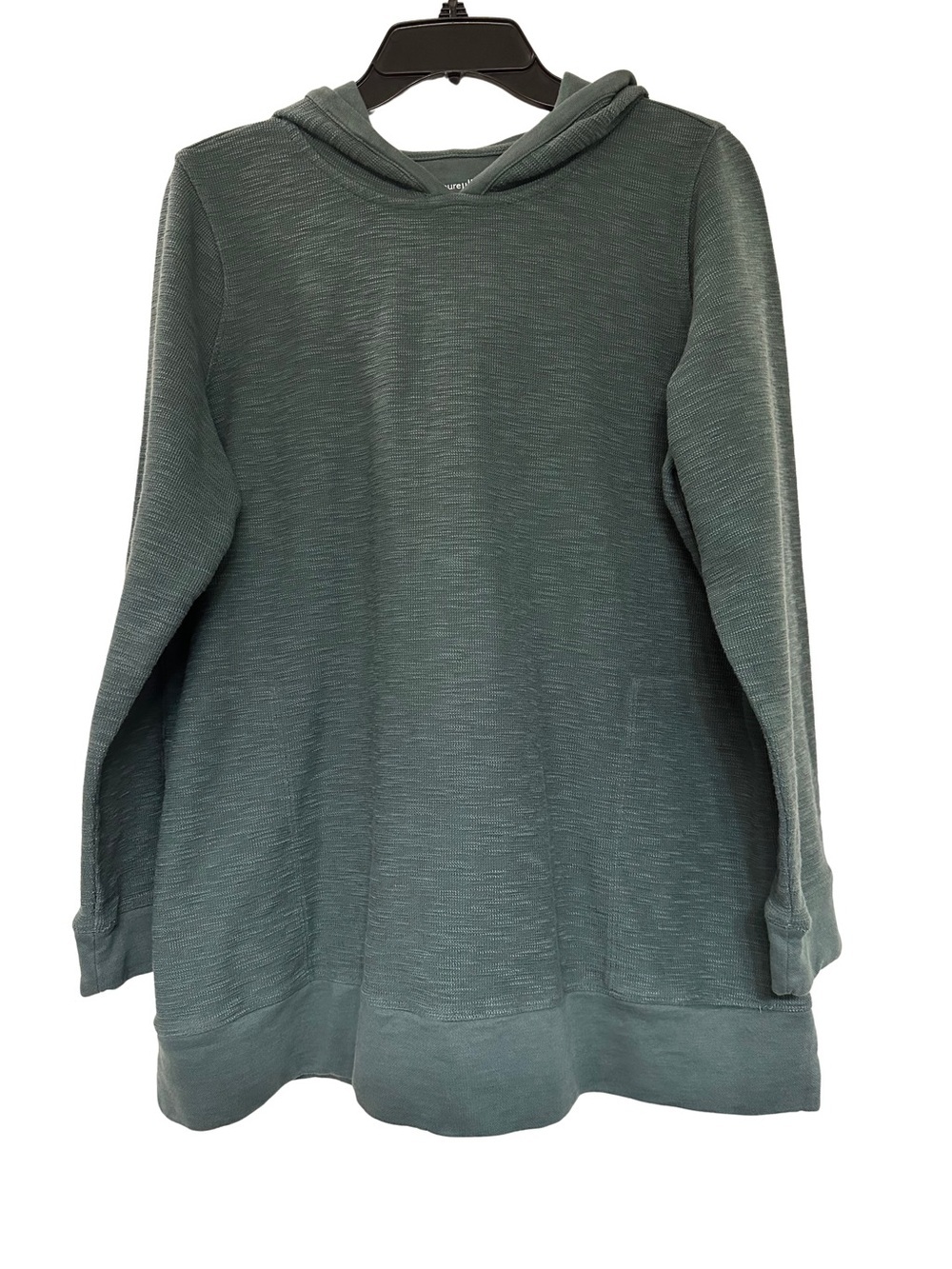 Pure Jill Organic Cotton Textured Hoodie Sage Green Women’s M